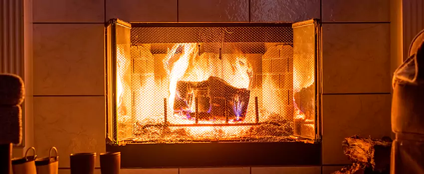 Mendota Hearth Landscape Fireplace Installation in Wauwatosa, Wisconsin